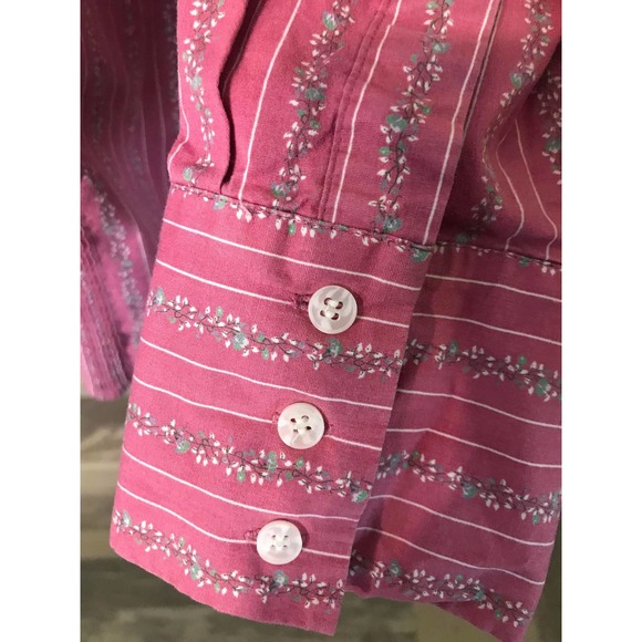 SAG HARBOR WOMENS BUTTON-UP STRETCHY LONG SLEEVE, SIZE 1X - Picture 5 of 5